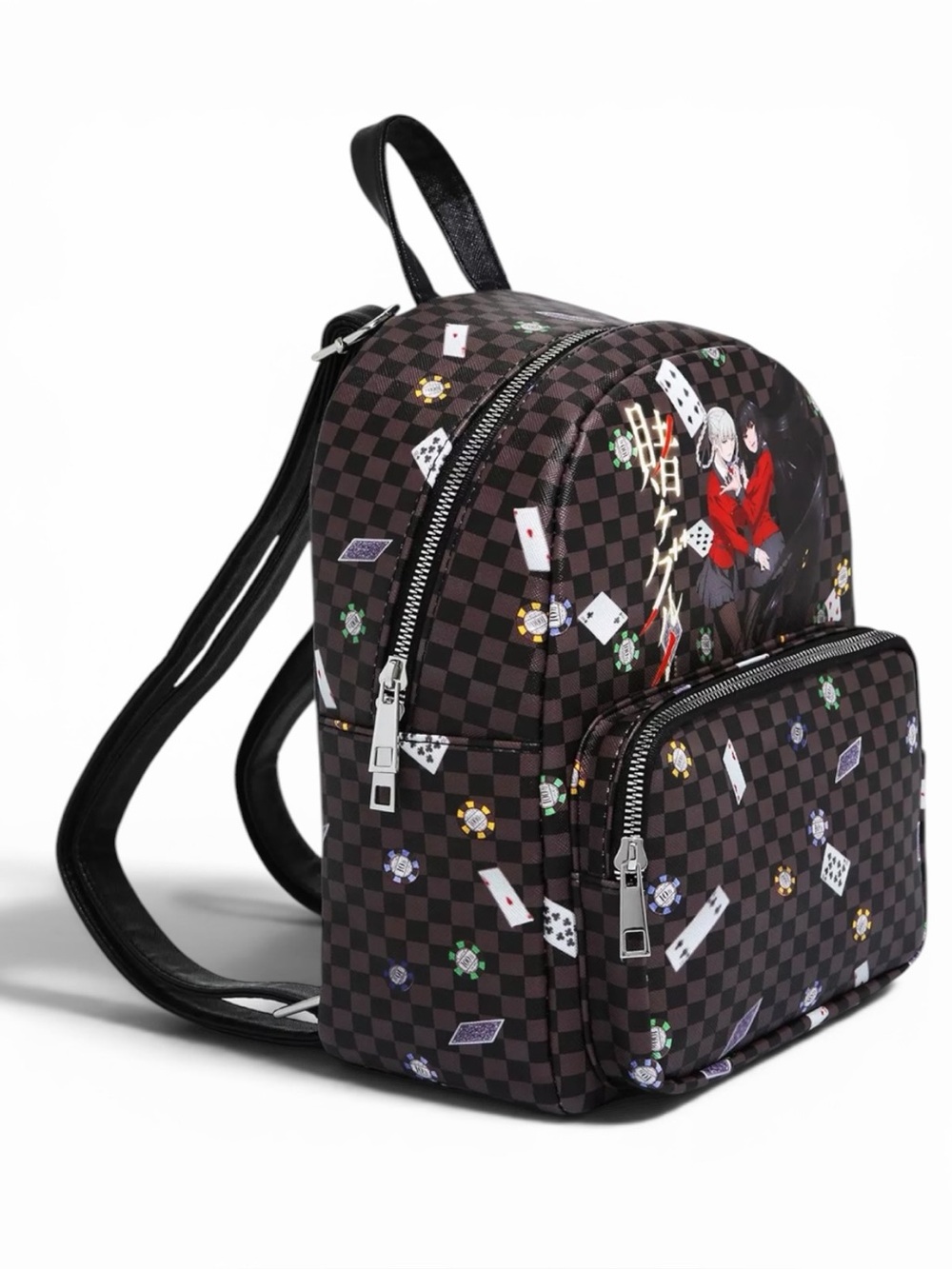 Kakegurui Yumeko Kirari Checkered Mini Backpack Hot Topic NWOT